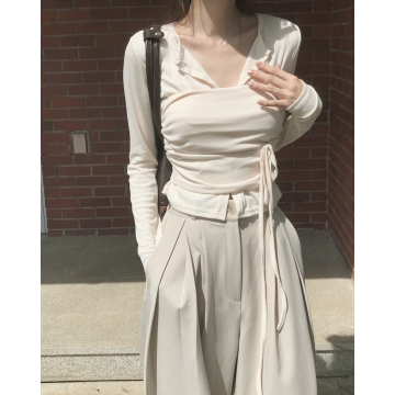 萬用層次穿搭！褶皺真兩件套裝 (3 Color)