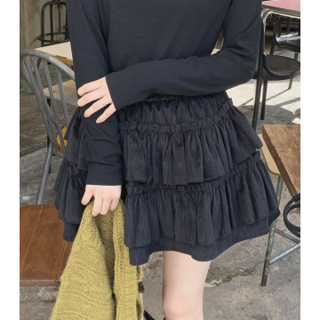 絨毛質感紋理蛋糕裙